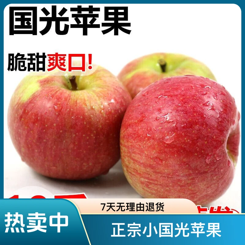 正宗小国光苹果辽宁特产水果当季新鲜酸甜脆孕妇整箱