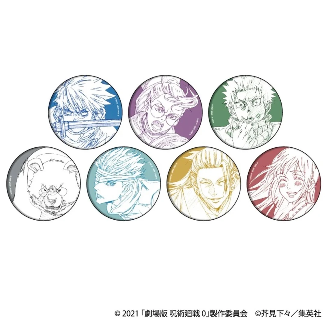 夏美 日谷 咒术回战 0卷剧场版线稿丝绒吧唧/徽章 五条悟已骨忧太