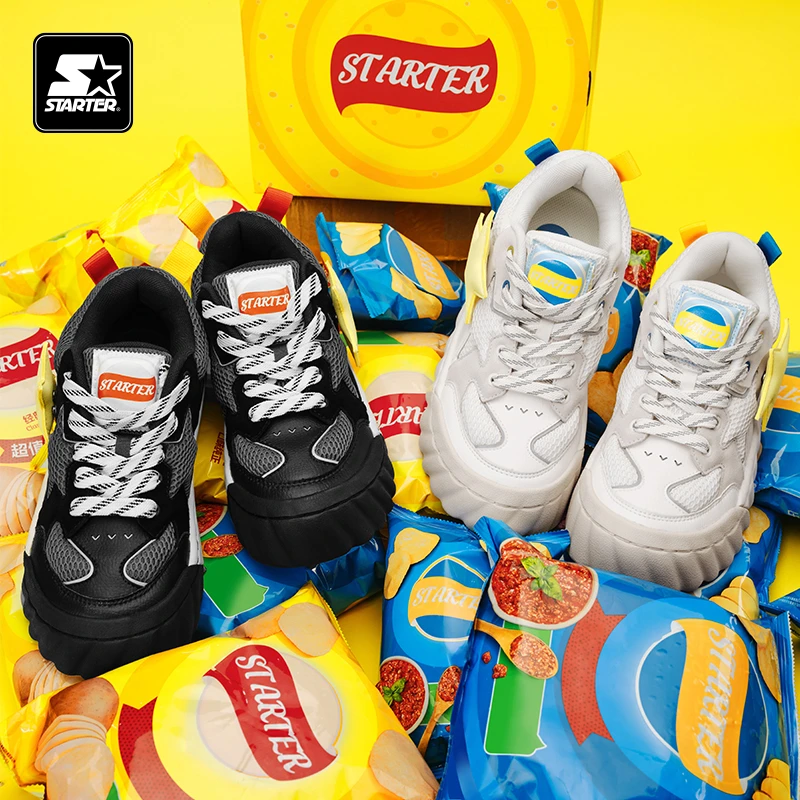 STARTER达人专属薯片板鞋网面透气板鞋SF43CS002