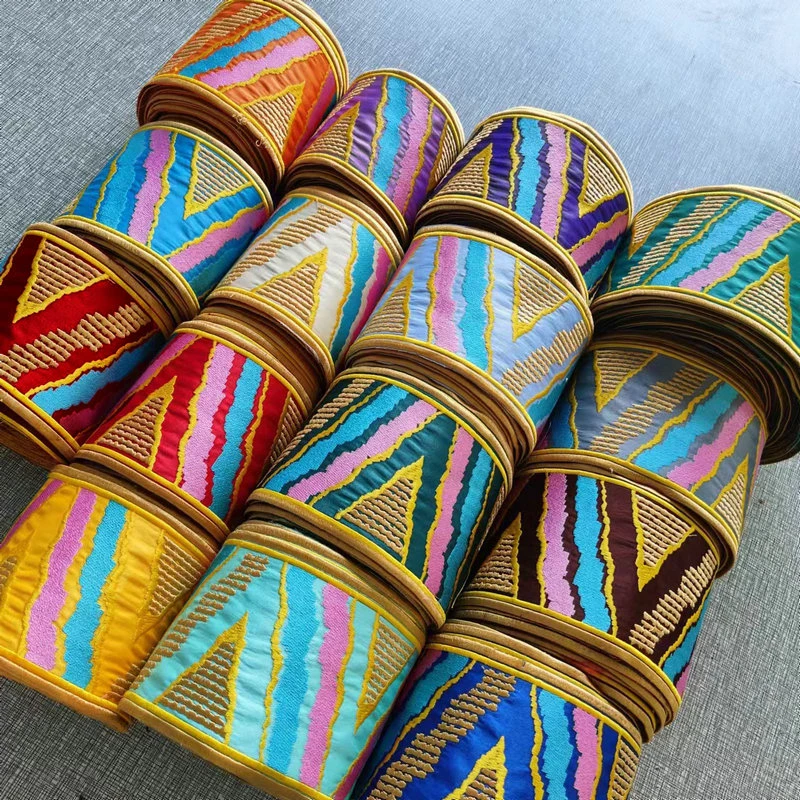 11厘米宽新中式刺绣花边辅料汉服裙古装窗帘沙发装饰布条绣花织带