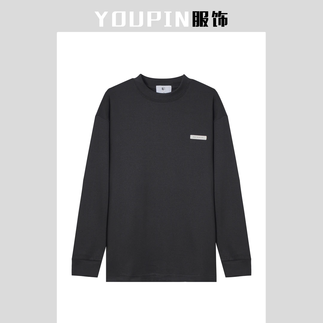 男士秋冬德绒打底圆领长袖运动时尚休闲长袖YY8750