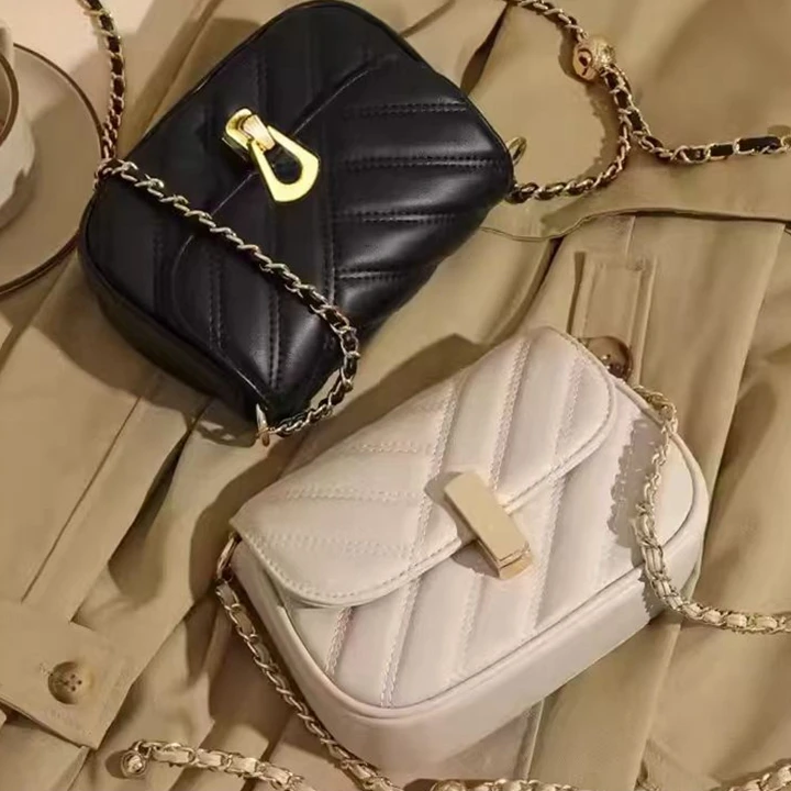 小众女包包2024新款网红潮夏季时尚百搭单肩斜挎包洋气链条手机包