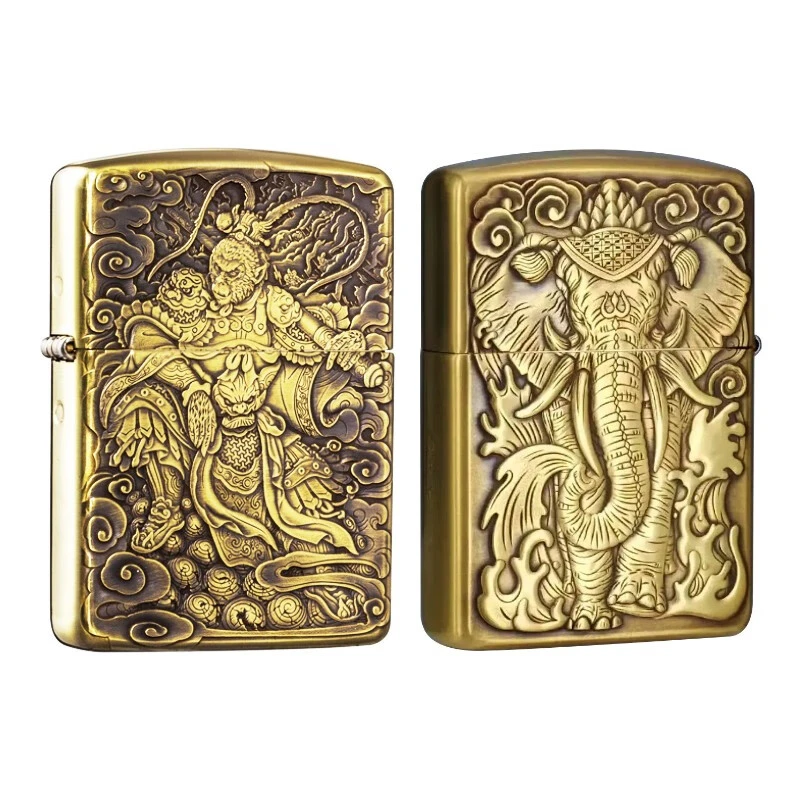 ZIPPO/之宝Zippo打火机【封侯拜相】悟空木盒双面立体浮雕DYJ1H1X1