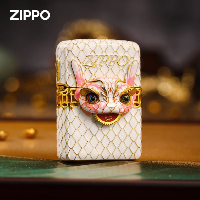 ZIPPO/之宝打火机夜光醒狮小瑞兽官方正品送男生礼物防风打火机