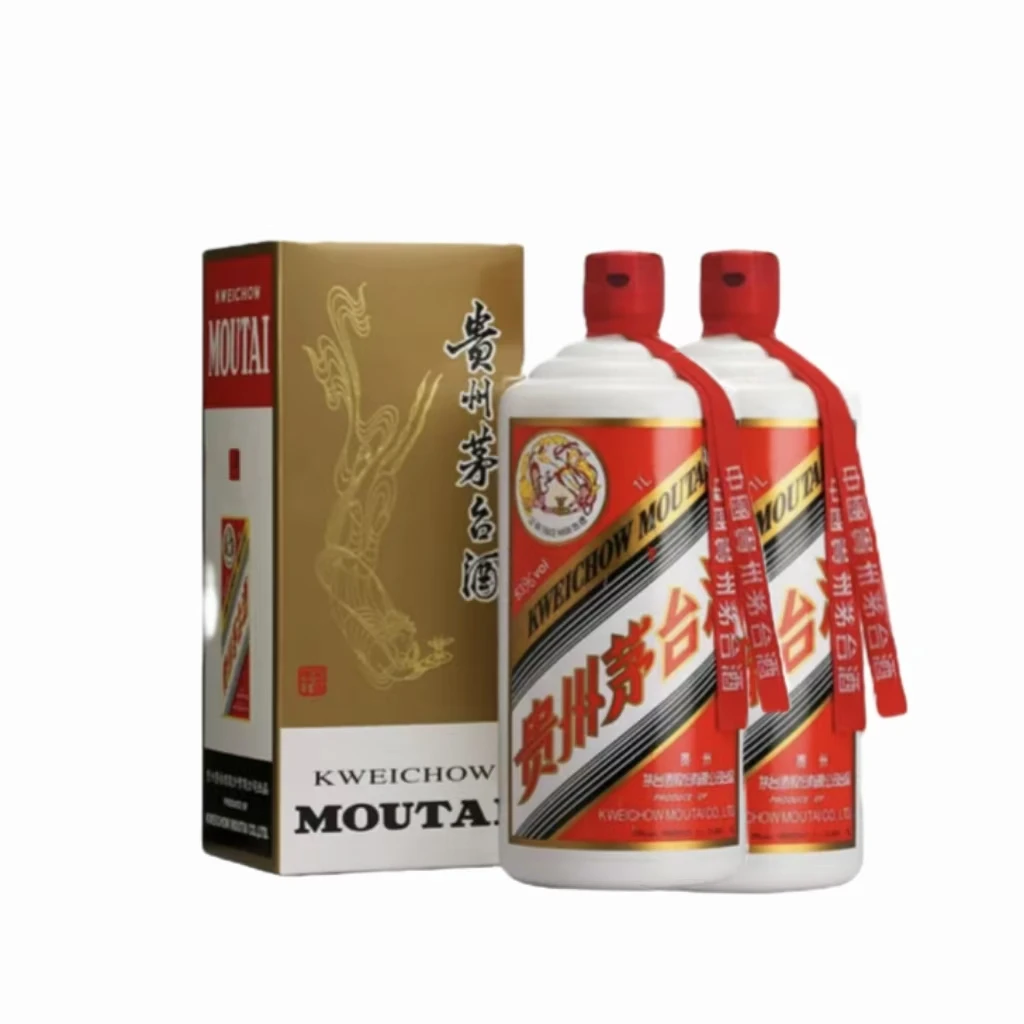 茅台白酒公斤茅台大容量飞天茅台1000ml×2瓶53度酱香型白酒