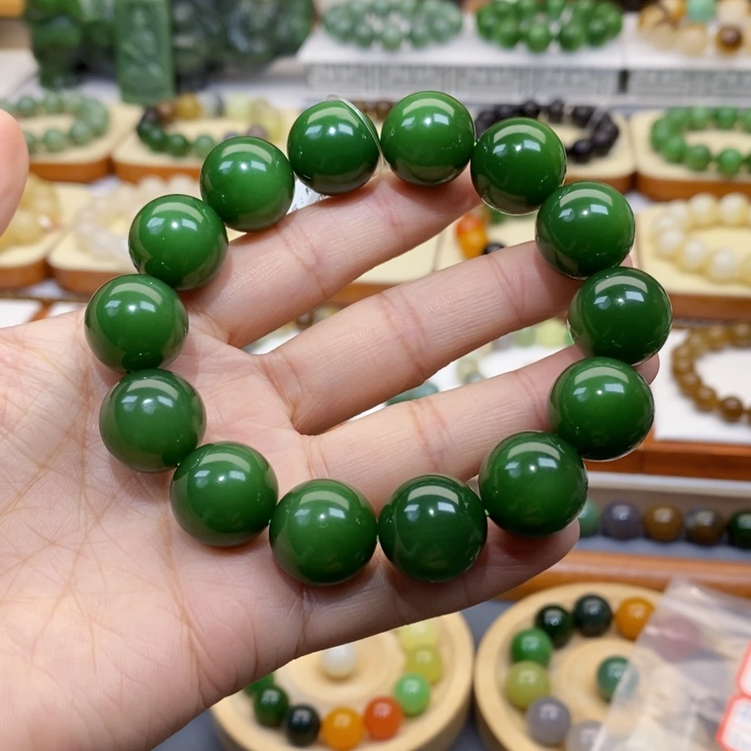 和田玉手串未镶嵌杭****u