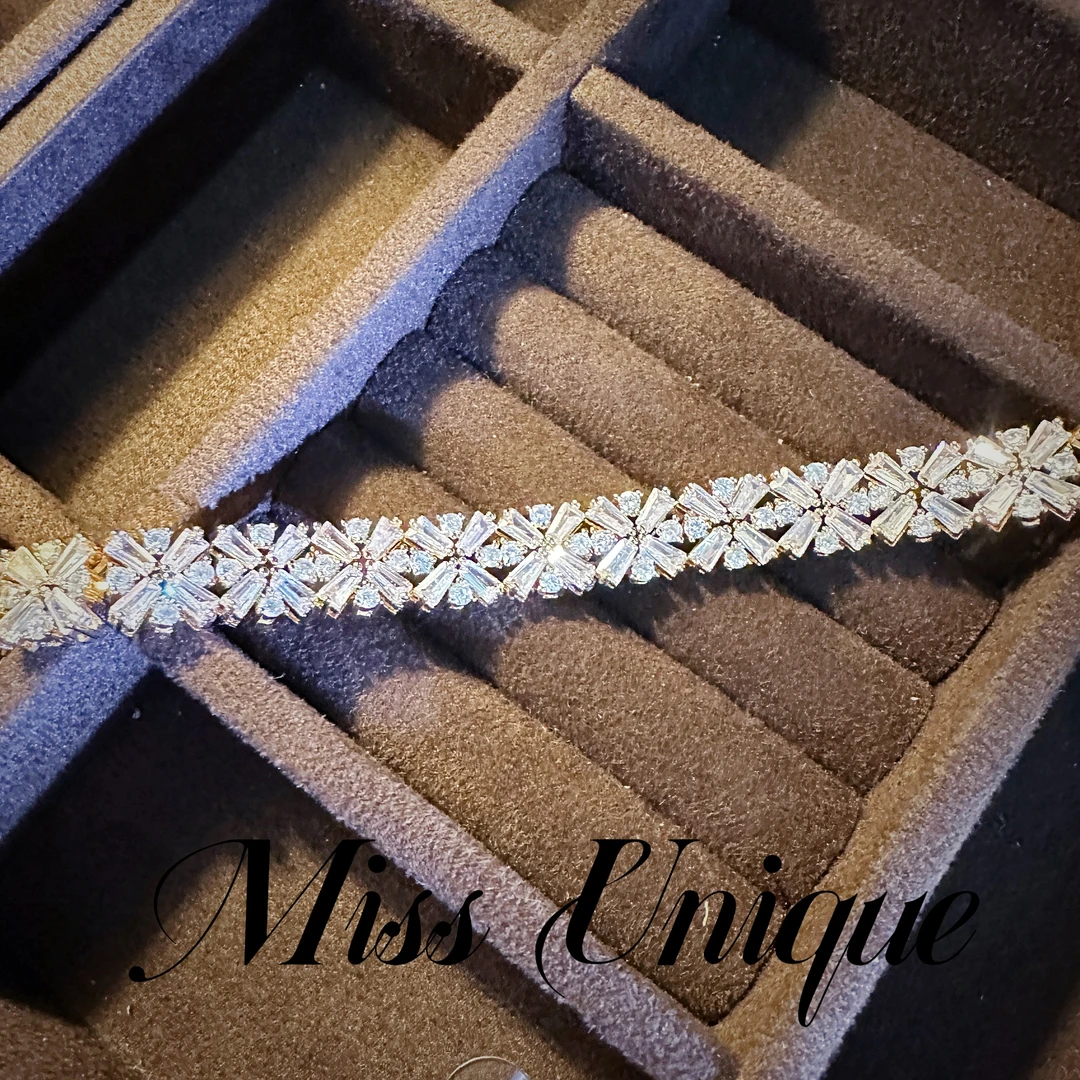 D4029金色雪花手链
