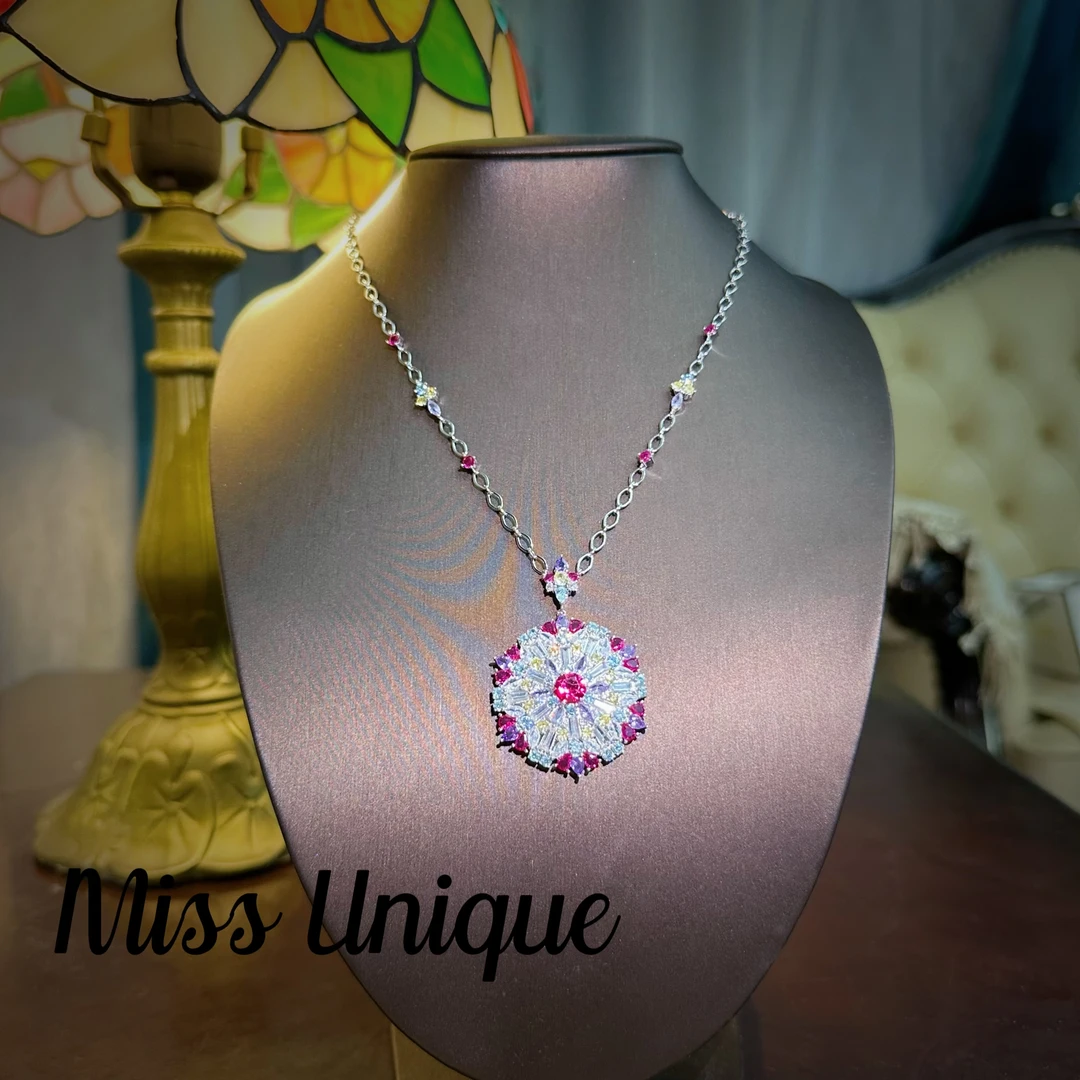 S6286美国万花筒圆形项链