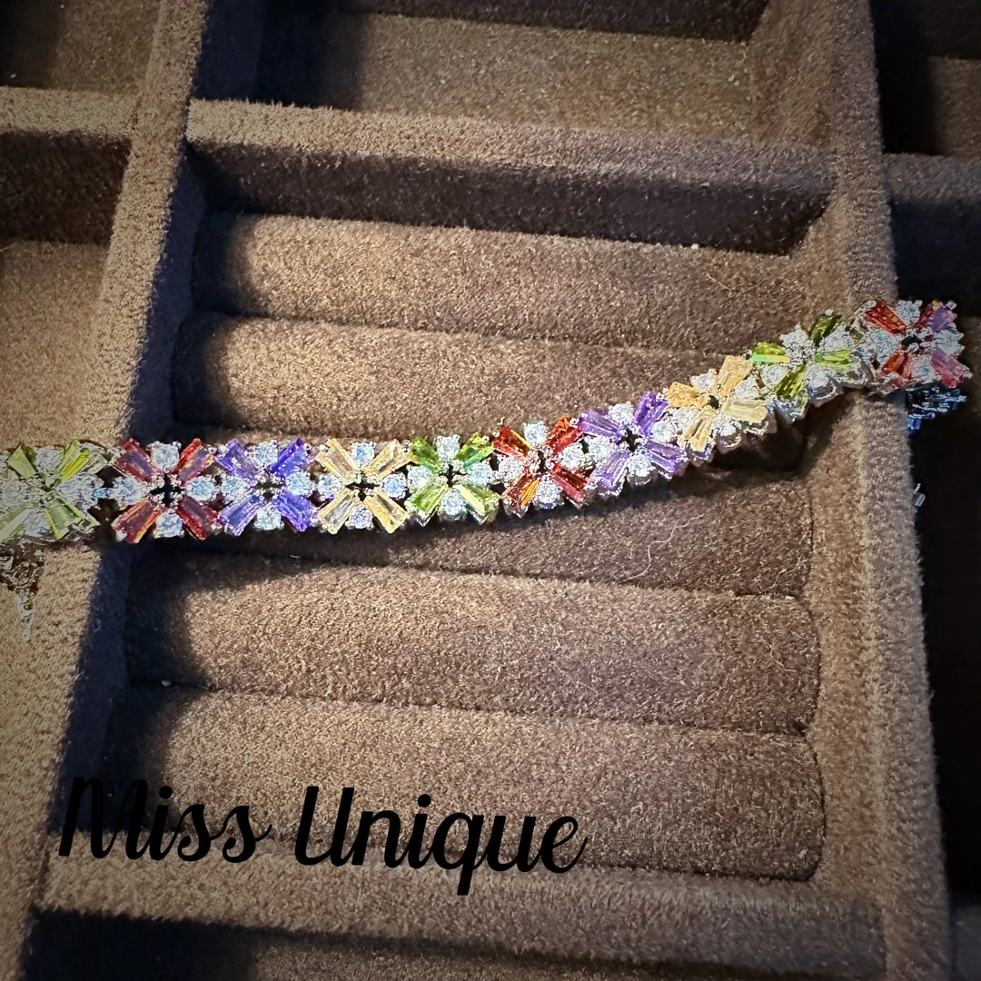 S6468彩色雪花手链