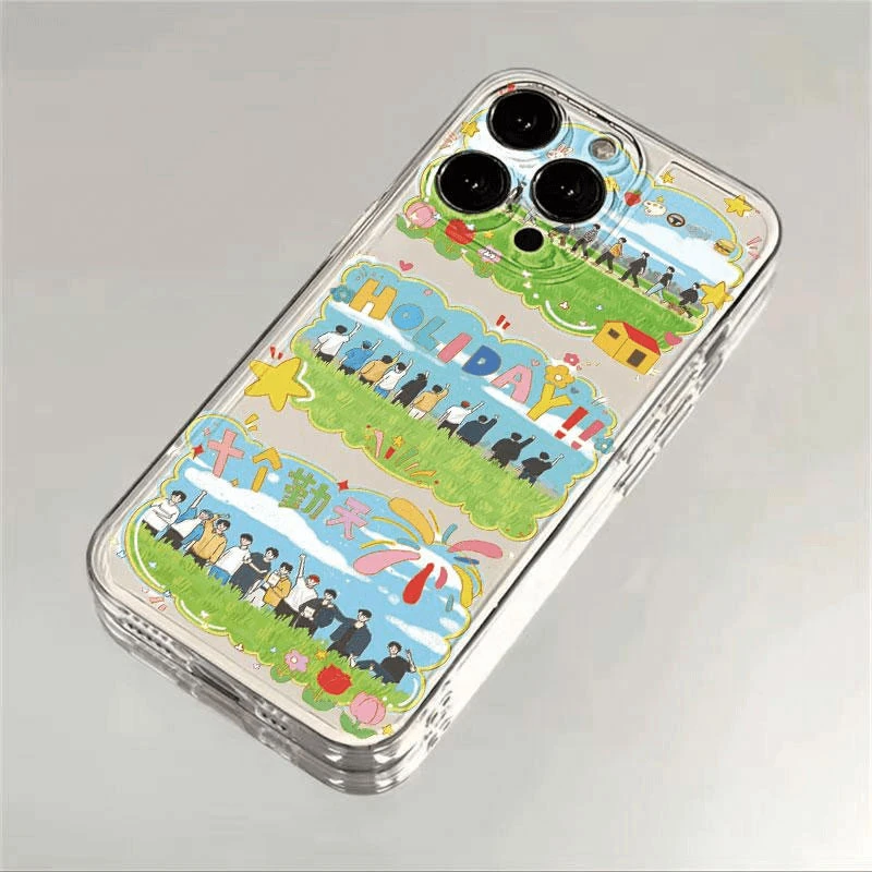 ins风十个勤天适用iqoo8手机壳硅胶 8 Pro透明新款全包网红爆款