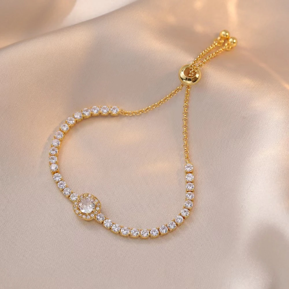 钛钢手链 小方糖流苏手链 可调节 气质轻奢时尚百搭 BRIGHT303