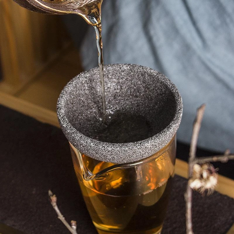 淘瓷八 无孔过滤创意茶漏器家用隔茶漏斗陶瓷茶滤茶漏斗公道杯