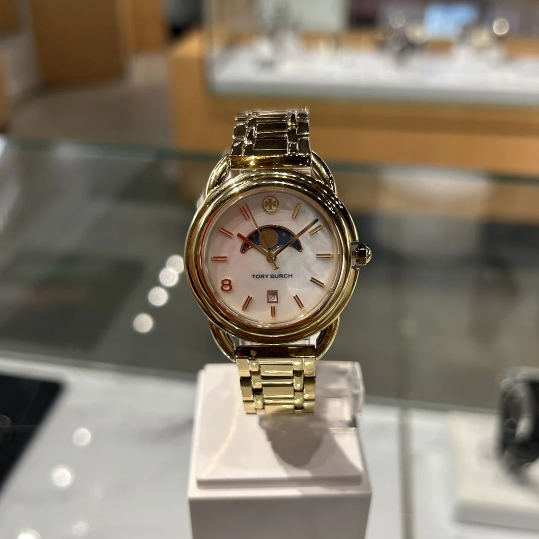 Tory burch汤丽柏琦女新月石英表34MM TTBW7229