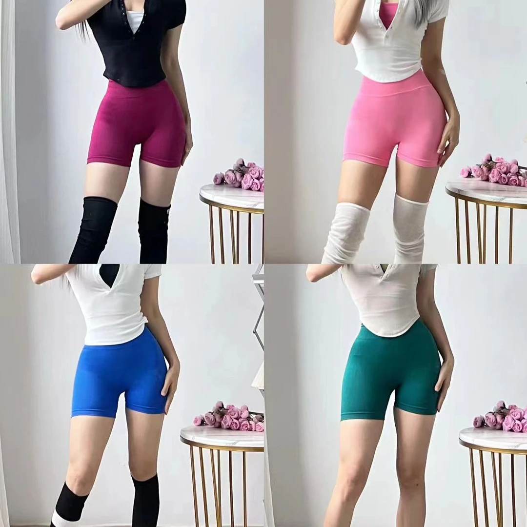 三分短裤运动健身瑜伽高腰收腹提臀透气高弹力骑行速干夏季外穿