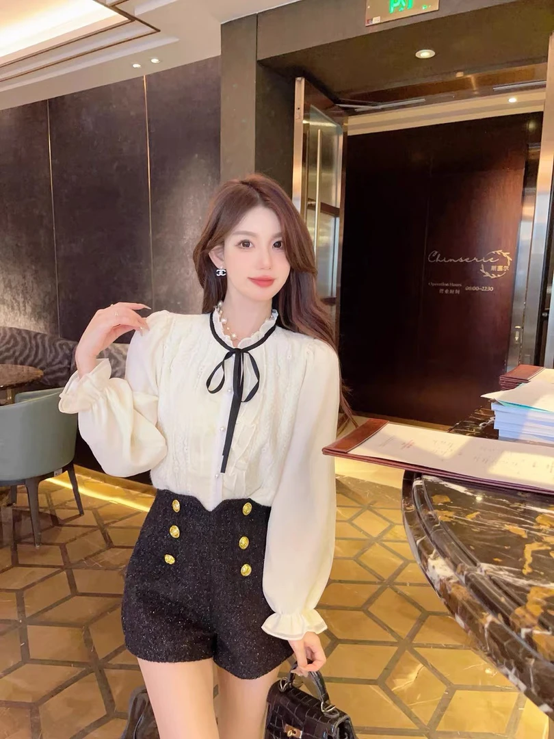 【颖儿jia】在这里下单女装蕾丝衫雪纺衫下单请备注编码