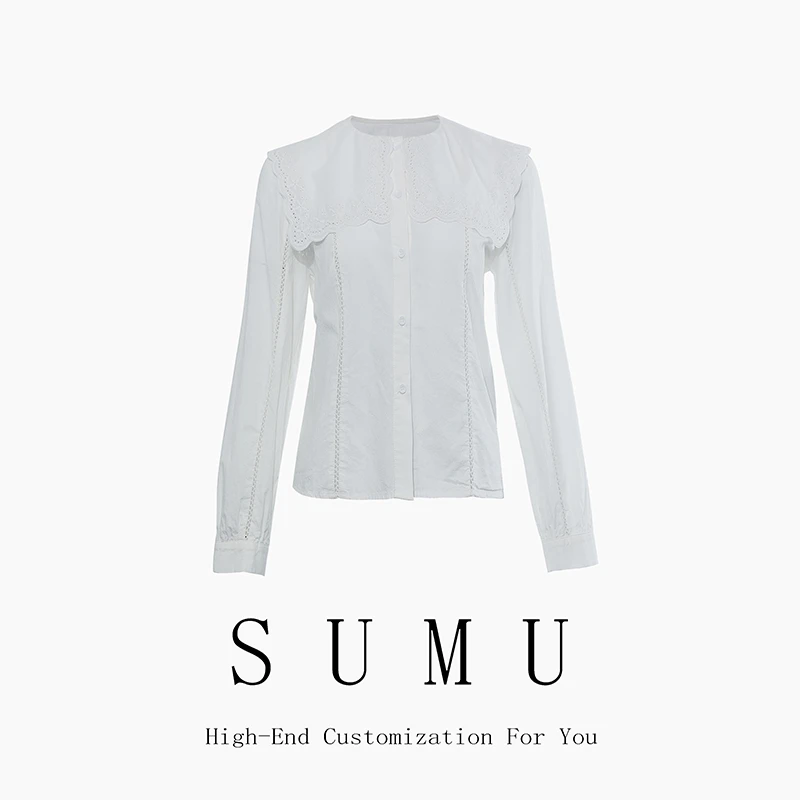 宿慕SUMU 女款衬衫 2-17 春季2024新款春夏百搭时尚衬衫上衣6336