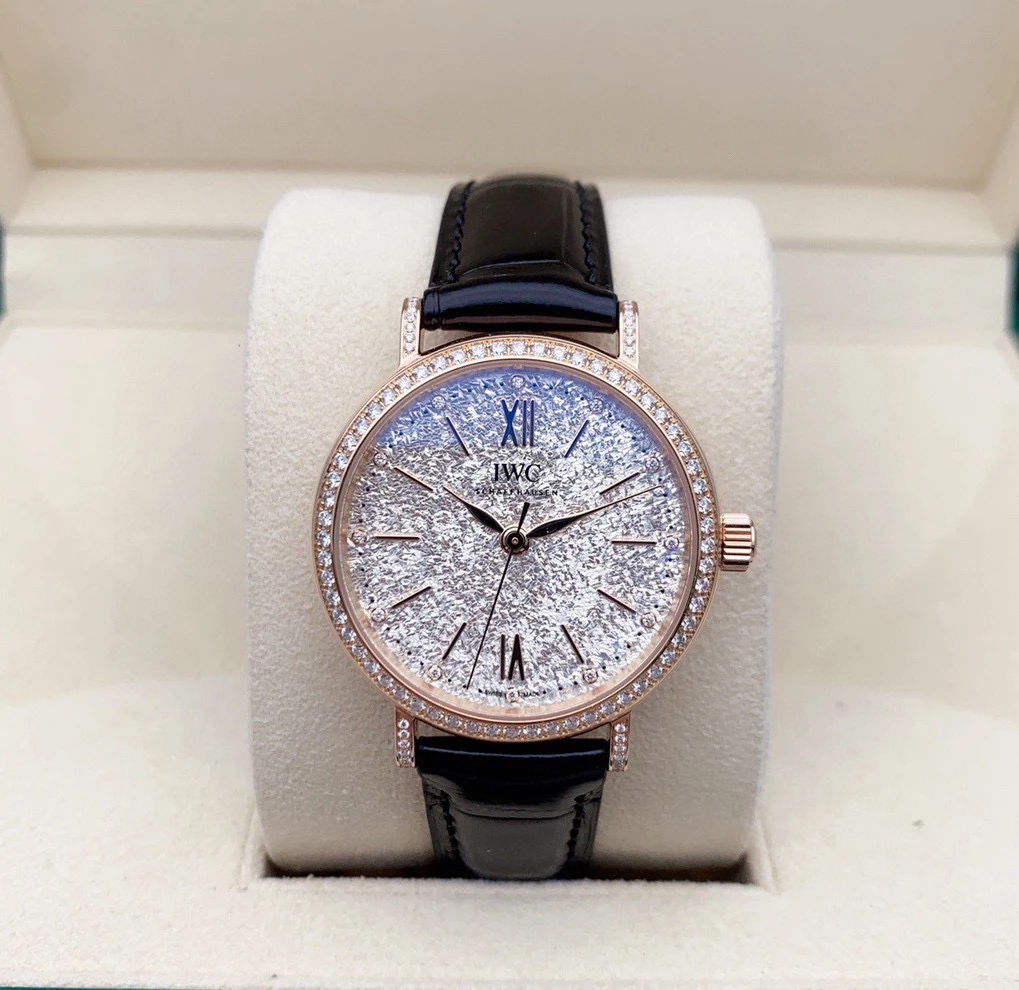 95新 IWC/万国 21年12月全套/压花镀银表盘/表径34mm