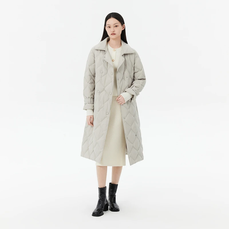 【LILY宋茜同款】净系列鹅绒冬季优雅通勤羽绒服外套123430DD221