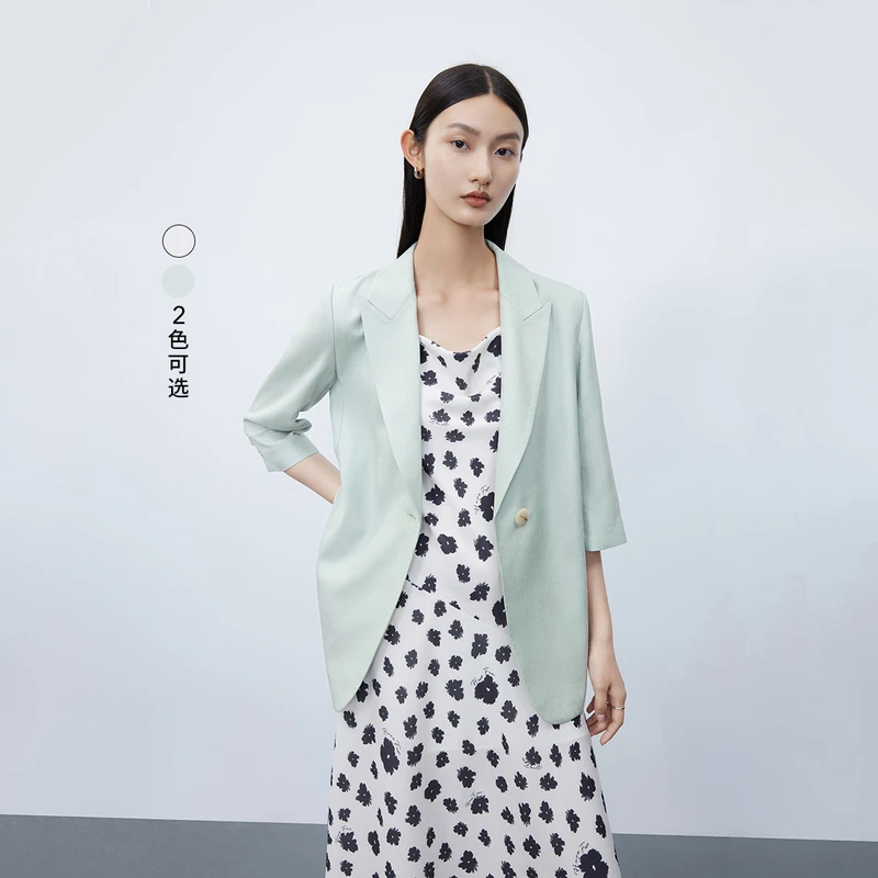 LILY2023秋新款女装时尚通勤商务休闲西装123309C2934