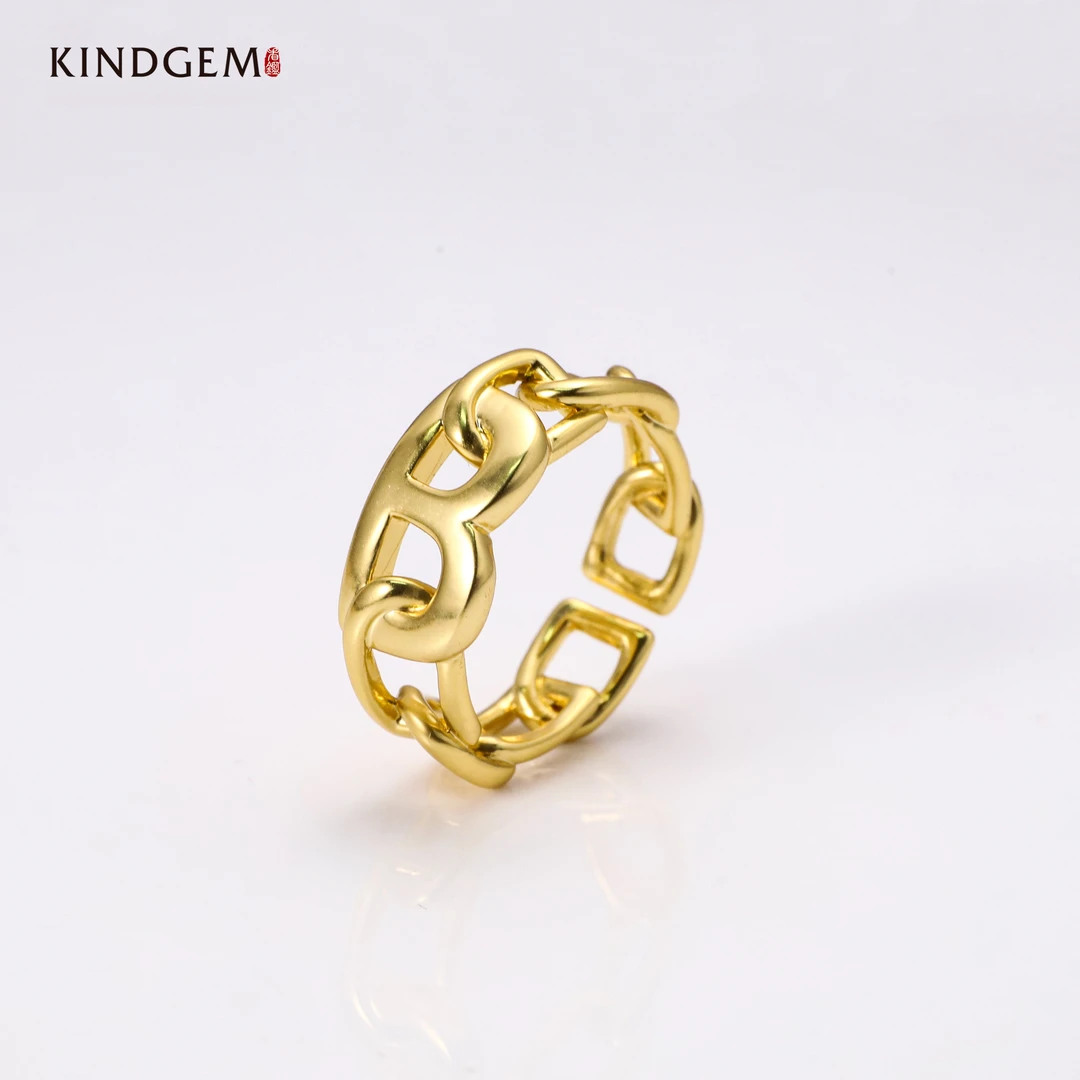 铜合金戒指 CJ40XZPC-21568小众个性轻奢气质高级感戒指