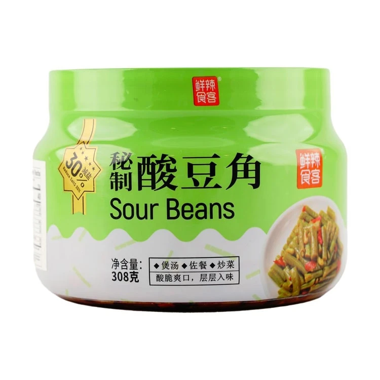 鲜辣食客秘制酸豆角308g