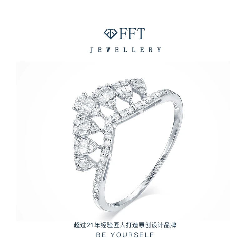 FFT/FFT R866443 精致在逃公主小皇冠戒指