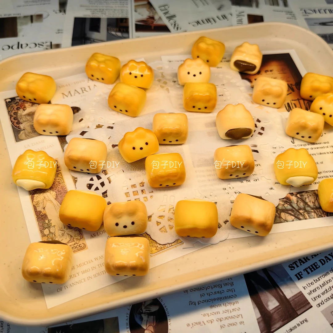 【包子定制-兔兔流心包】树脂食玩手工DIY饰品配件