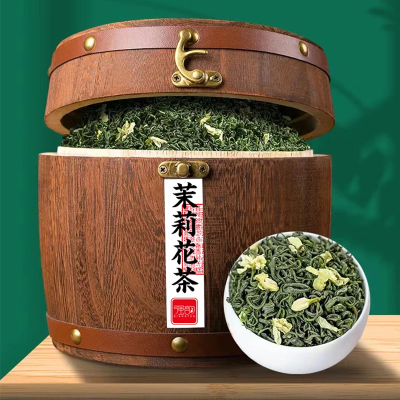 茉莉花茶 绿茶 木桶装 花香四溢 运费险