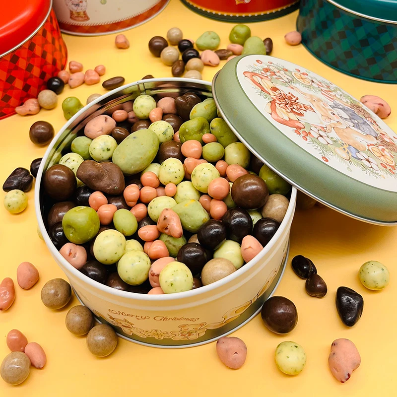 自选手工坚果巧克力豆网红零食纯可可脂 夹心巧克力排块