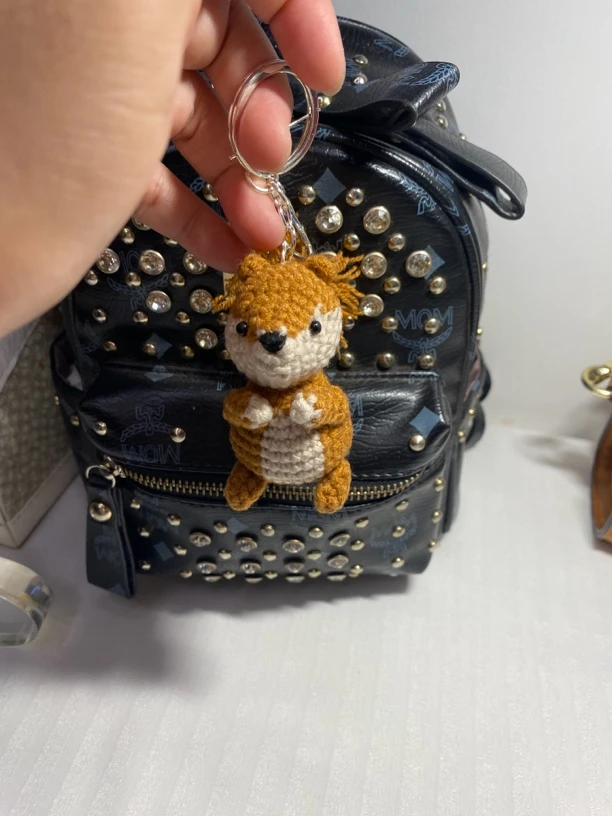 小松鼠包包挂件，钥匙挂件，玩偶