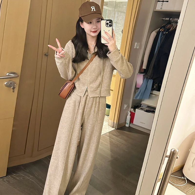 JRD980休闲今年流行时尚奶系穿搭搭配一整套两件新款女装早初秋季