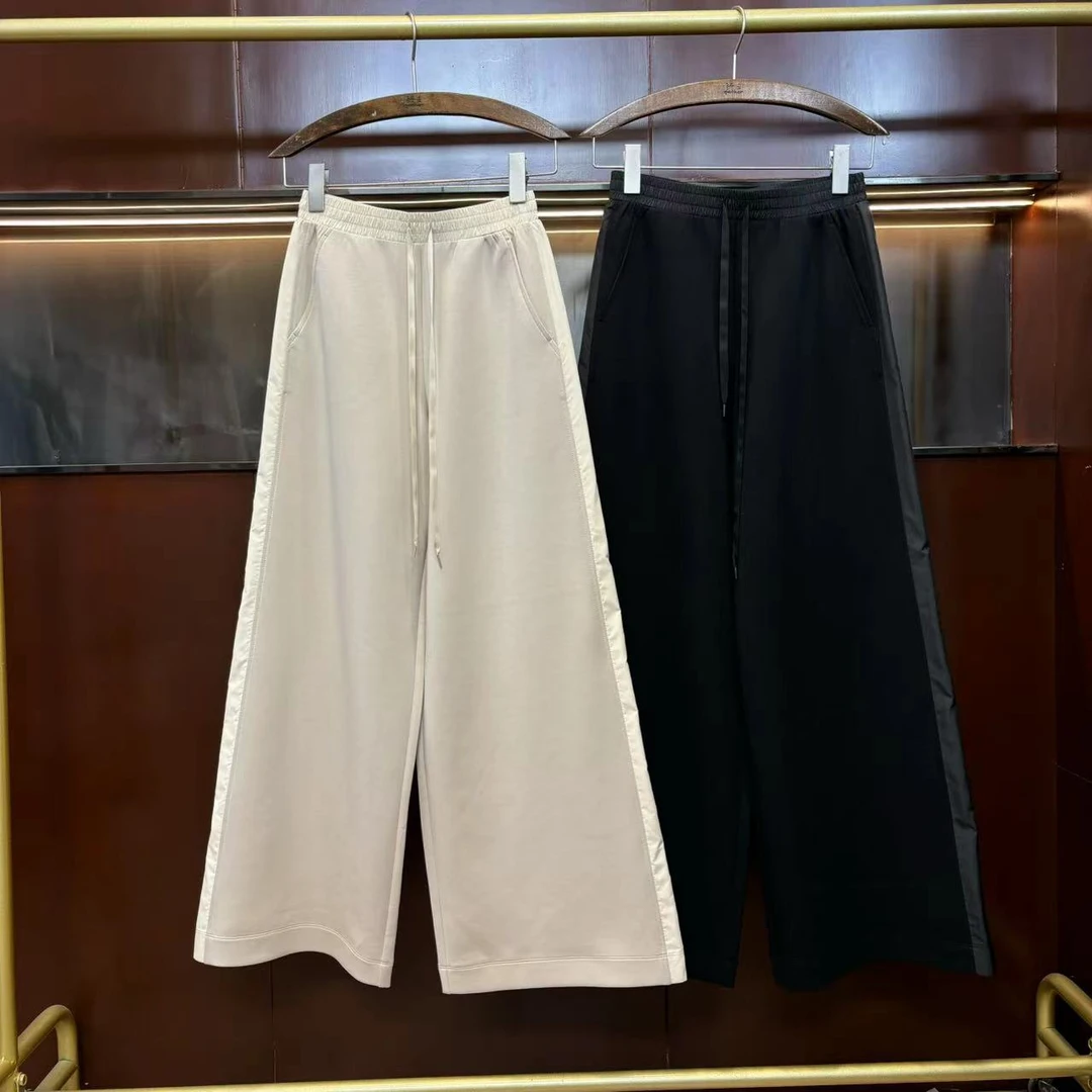 CKZ2896 意大利客人订单 双色拼条直筒裤