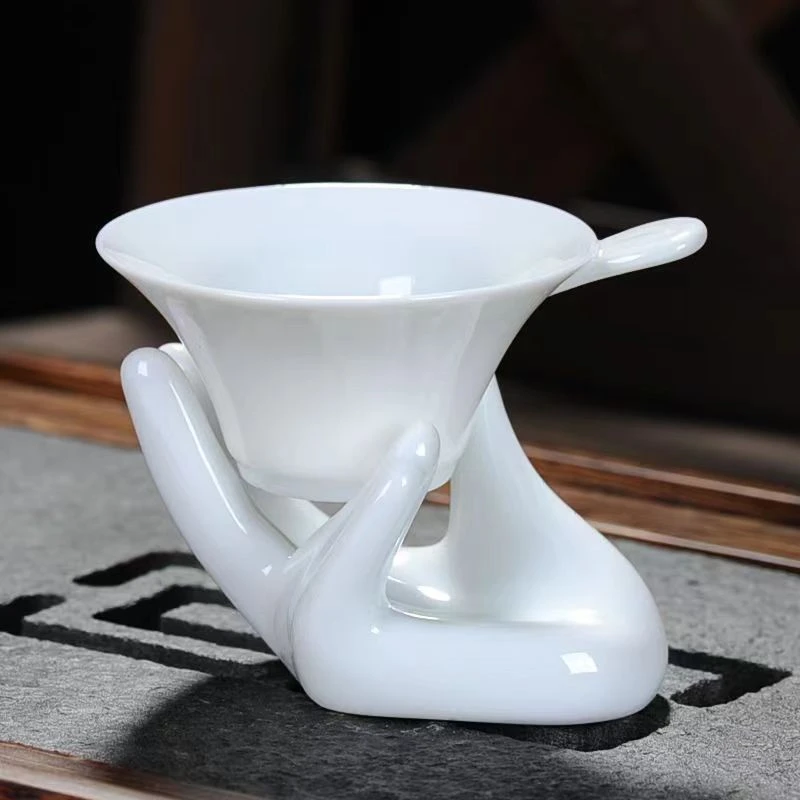 茶漏过滤公道杯茶漏过滤器泡茶工具陶瓷分茶器茶滤网泡茶叶过滤器