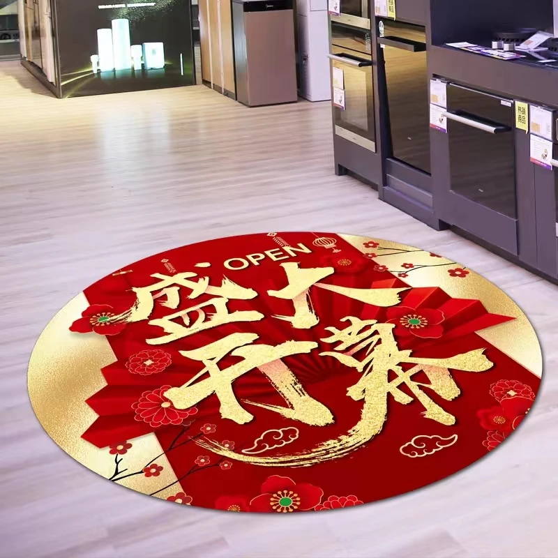 开业大吉门贴店铺装饰氛围气氛布置贴纸广告海报盛大新店开业地贴