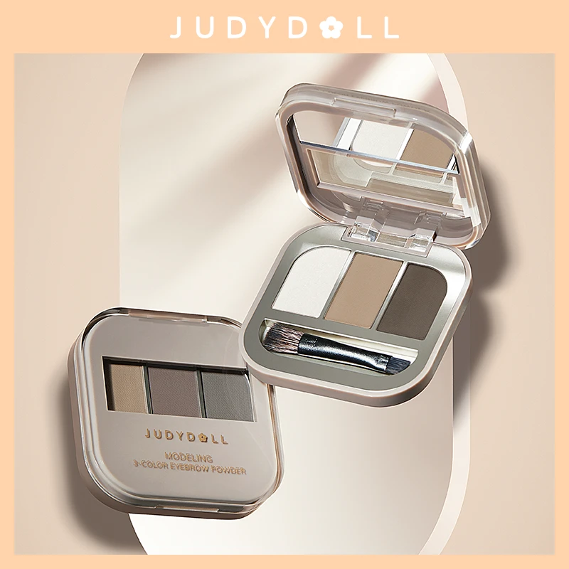 【品牌推荐】Judydoll橘朵立体造型巧克力三色眉粉防水防汗不脱色