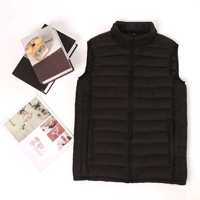 6男士冬季马甲保暖背心轻薄短款修身外套坎肩立领大码