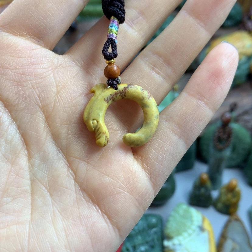 【闪购商品】岫岩河磨玉（透闪石质玉）手把未镶嵌
