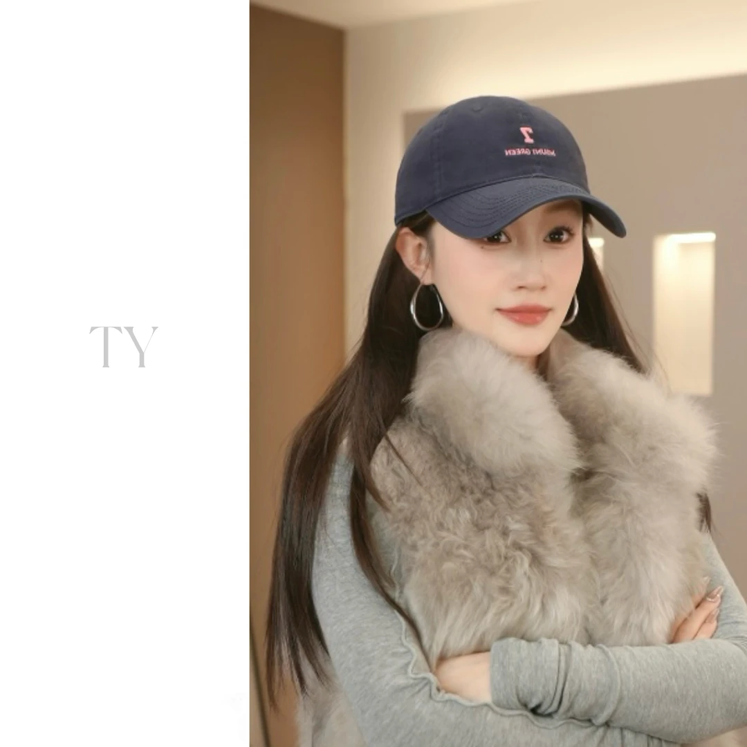 2024新款韩版棒球帽7加深宽檐显脸小时尚百搭刺绣鸭舌帽遮阳透气