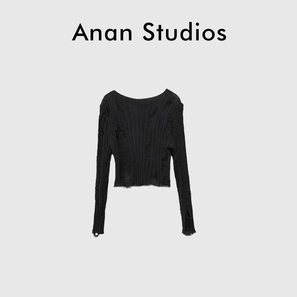 【乌托邦】个性镂空破洞百搭气质小衫