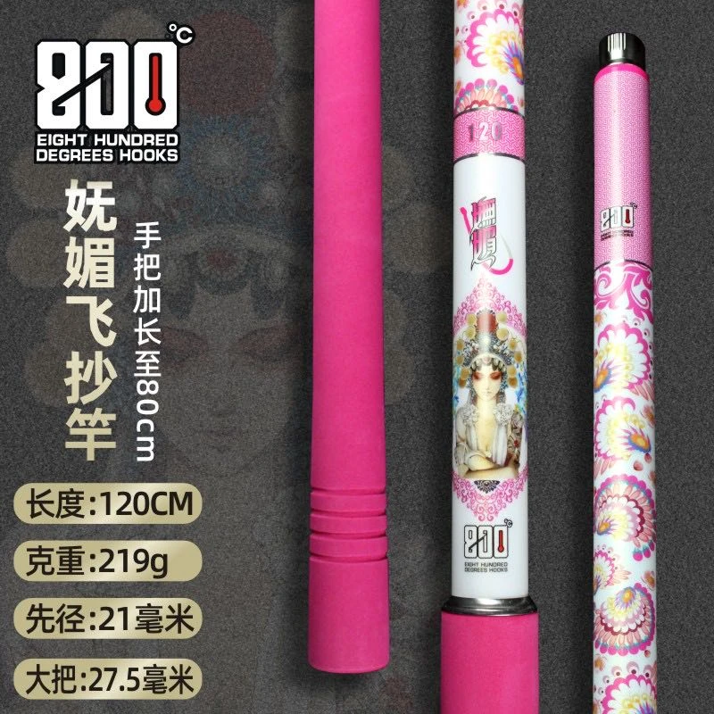 800度1.2米鲤鱼抄网杆