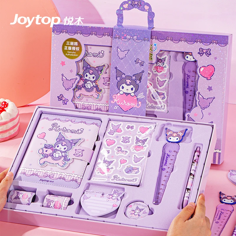 正版三丽鸥手账本礼盒新款库洛米手帐套装美乐蒂文具生日礼物