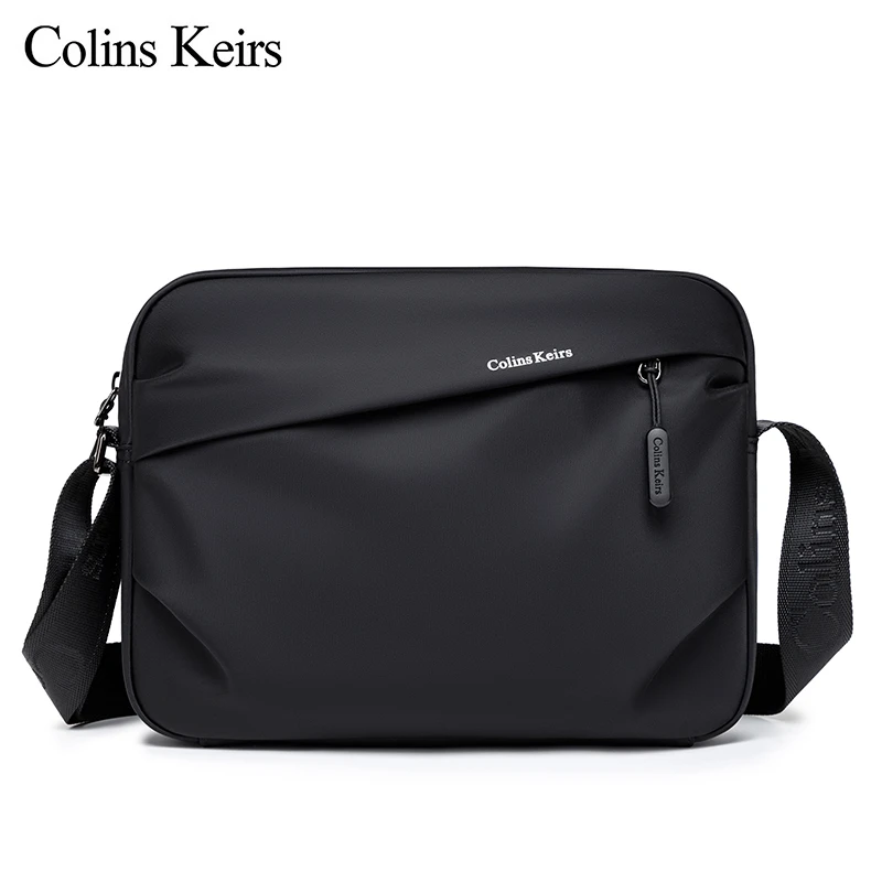 Colins Keirs男士单肩斜挎包轻便简约通勤商务包时尚百搭男士包包