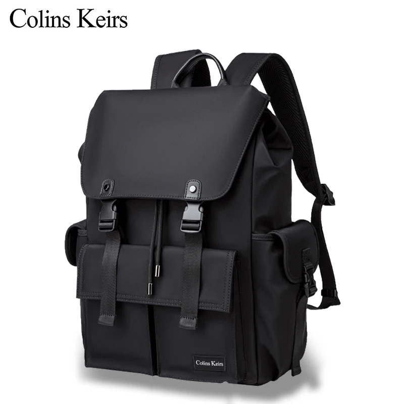 Colins Keirs旅行折叠双肩包男女大学生书包15.6寸电脑包防水背包