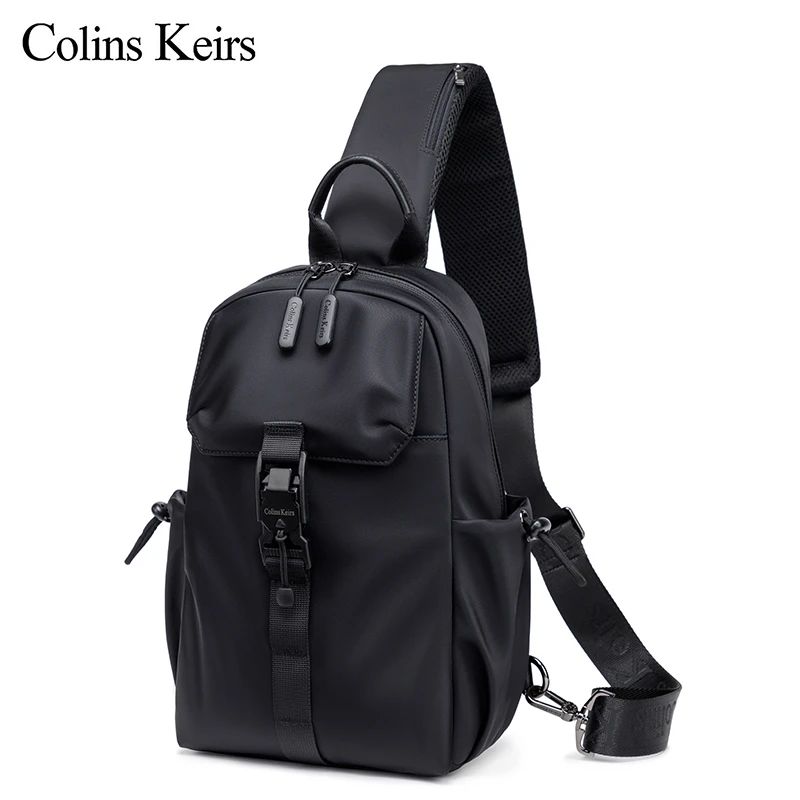 Colins Keirs斜挎包大容量新款男士胸前包户外单肩包个性潮男韩版