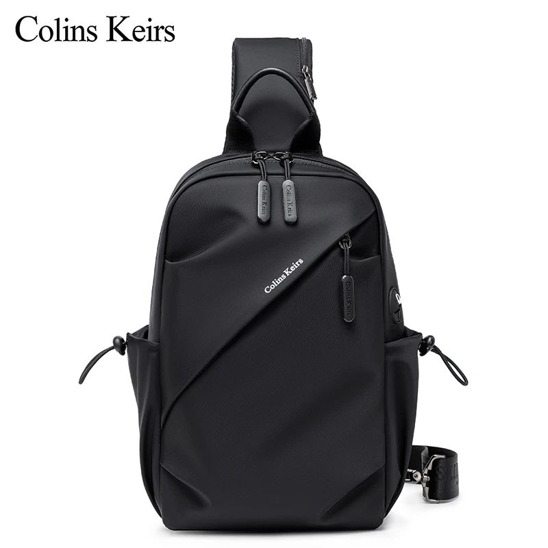 Colins Keirs男士单肩包新款运动休闲胸包通勤商务旅行斜挎包韩版