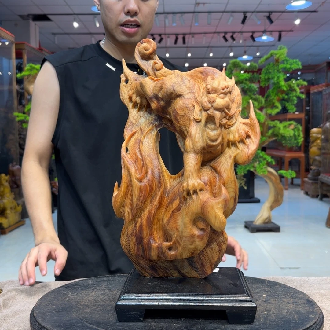 柏木(崖柏)木雕摆件