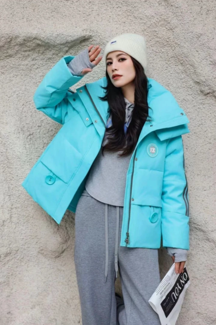 【珀嫚服饰】冬季新款潮牌连帽设计感时尚休闲羽绒服24-353-886678