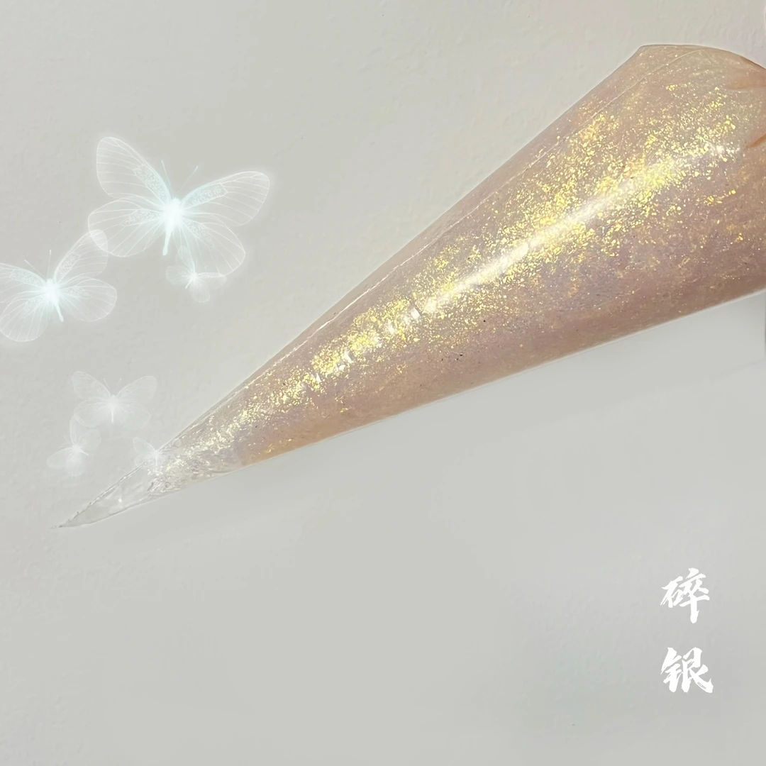 馨禾手工定制水晶胶霓虹胶80gDIY奶油胶碎银6色防过敏