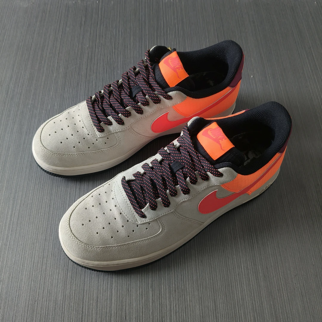 95新 NIKE/耐克 44码/af1 空军一号 米白粉/低帮休闲板鞋