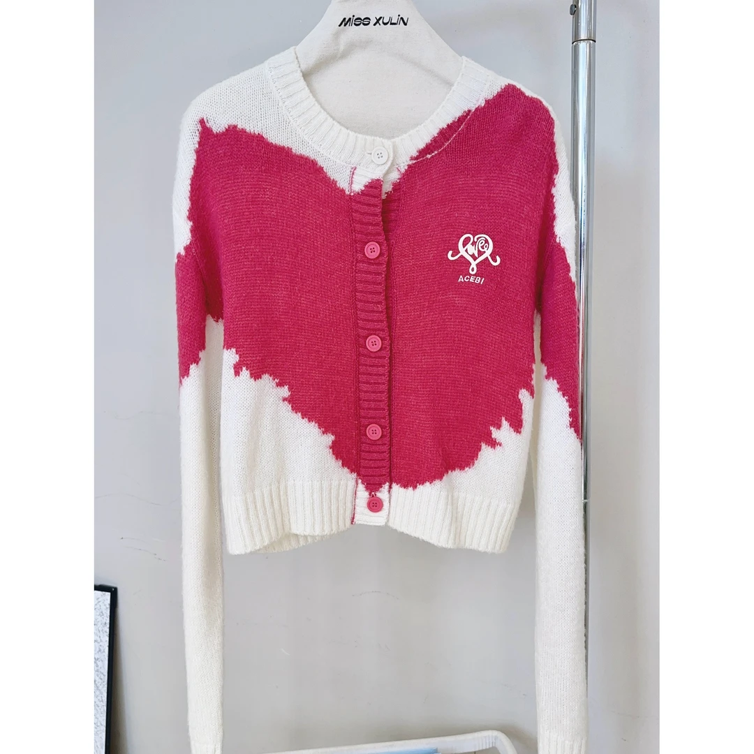 丨早秋圆领慵懒风宽松百搭毛衣针织衫 XL0805-002